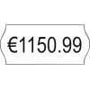 Ausschnitt eines Auszeichnungsetiketts mit Preisangabe von 1150,99 Euro.
