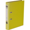 Gelber DIN A4 Ordner mit zwei Rado-Ösen und beschriftbarem Rücken.