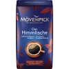 Kaffeeverpackung mit einer Tasse Kaffee und dem Schriftzug "Der Himmlische" auf blauem Hintergrund.