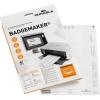 Produktbild eines Einsteckschilder-Pakets mit Drucker und A4-Druckbögen.