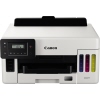 Canon Tintenstrahldrucker MAXIFY GX5050 mit nachfüllbaren Tintentanks und Bedienfeld vorne.