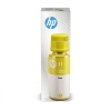 Flasche mit gelber Nachfülltinte für HP Tintenstrahldrucker, 70 ml.
