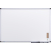 Weißes Whiteboard mit silbernem Rahmen, ideal für Büros und Klassenzimmer, Maß 90 x 60 cm.