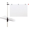 Tisch-Planhalter mit ausziehbarem Standrohr und befestigtem Blatt beispielhaft abgebildet.
