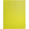Gelbes Sichtbuch mit durchsichtigen Hüllen, geeignet für Präsentation und Transport von Unterlagen.