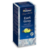 Verpackung des Meßmer Classic Moments Earl Grey Tees in einer blauen Box mit Bergamottemotiv.