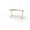 Schreibtisch se:lab e-desk 1.400 x 650-1.280 x 900 mm (B x H x T) eiche hell weiß Produktbild pa_produktabbildung_2 S