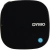 Schwarzes tragbares Beschriftungsgerät DYMO LetraTag 200B mit einem blauen Power-Knopf.