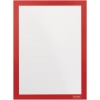 Roter Magnetrahmen im DIN A4 Format, geeignet für Glas, mit sichtbarem, leeren Innenbereich.
