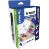 Whiteboard Marker Starterset in Verpackung mit verschiedenen Farben und Stiften.