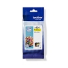 Brother Tintenpatrone LC-424Y gelb in Verpackung mit Grafik und Produktinformationen.