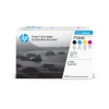 Toner-Set in Verpackung mit Schwarz, Cyan, Magenta und Gelb für Drucker.