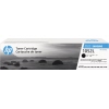 Schwarze HP Tonerpatrone MLT-D1052L in der Verpackung mit Abbildung von Steinen am Meer.