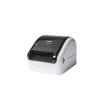 Brother Etikettendrucker QL-1100c in seitlicher Ansicht mit Druckbedienelementen.