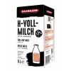 H-Milch in einem 5-Liter-Karton mit abgebildeter Flasche und Inhaltsangaben.
