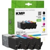 KMP Tintenpatrone kompatibel mit HP 903XL in Schwarz, Cyan, Magenta und Gelb im Verpackungsset.