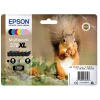 Epson Tintenpatrone 378XL Multipack mit schwarz, cyan, magenta, gelb, fotocyan und fotomagenta.