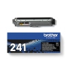 Schwarzer Brother Toner TN-241BK mit Verpackung, oben auf einem weißen Hintergrund.