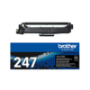 Schwarzer Toner mit Verpackung, Modell TN-247BK, von der Marke Brother.
