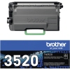 Schwarzer Brother Toner TN-3520 in einem Karton mit der Aufschrift 3520.