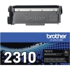 Schwarzer Brother Toner TN-2310 in Verpackung mit Produktbezeichnung und Logo.