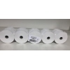 Fünf Rollen einer weißen Additionsrolle mit einem Durchmesser von 57 mm und einer Länge von 40 m.