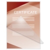 Laminierte A4-Zertifikatsdokumente in einer transparenten Laminierfolie.