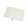 Offenes Moleskine® Notizbuch PRO Softcover XL mit strukturierten, nummerierten Seiten.