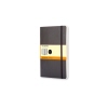 Schwarzes Moleskine Notizbuch Classic Softcover Pocket mit einer Papierbanderole.