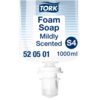 Schaumseifenflakon mit frischem Duft und Spenderanschluss, 1000 ml Inhalt.