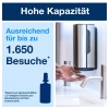 Seifenspender mit hoher Kapazität für bis zu 1.650 Anwendungen an einem Waschplatz.