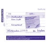Quittungsvorlage für Kleinunternehmer mit Beispielinhalt und Platz für Unterschrift.