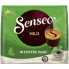 Kaffeepads in einer Verpackung mit der Aufschrift "Senseo Mild", 16 Stück.