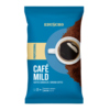 Verpackung von gemahlenem Kaffee mit einer Tasse Kaffee auf der Vorderseite.
