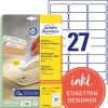 Avery Zweckform Universaletikett 63,5 x 29,6 mm (B x H) Produktbild pa_produktabbildung_1 S