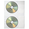 CD/DVD Hülle mit Platz für zwei Discs und seitlichen Einschüben.