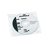 CD/DVD-Hülle mit Schutzvlies in einer klaren Frontansicht, die eine beschriftete CD zeigt.