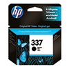 Schwarze HP Tintenpatrone 337 im Verpackungsdesign mit Schmetterlingen und blauer Farbgestaltung.
