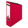 Leitz Stehsammler in rot mit großem Rückenschild und 76 mm Füllvermögen.