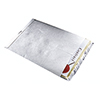 Weiße Tyvek® Versandtasche DIN B4 ohne Fenster mit Dokumenten im Inneren, Produktansicht.