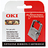 Druckerfarbband in Verpackung, geeignet für verschiedene OKI Microline Druckermodelle.
