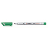 Grüner Folienstift mit Kappe und schwarzen sowie grauen Schaft.