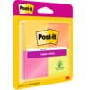 Packung mit Post-it Haftnotizen in Gelb und Pink, Super Sticky Notes, 45 Stück, 47,6 x 47,5 mm.