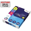 Kartonverpackung von Color Copy Kopierpapier DIN A3 mit Hinweis auf das Papiergewicht und -format.