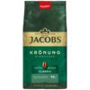Grüne Verpackung mit goldener Schrift und Kaffeebohnensymbol für JACOBS Krönung Aroma-Bohnen.