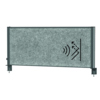 MAUL Tischtrennwand MAULconnecto Uplight 120 x 50 cm (B x H) dunkelgrau Produktbild pa_produktabbildung_1 S