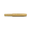 Goldfarbener Füllfederhalter mit ergonomischer Form, geschlossen und ohne Kappe abgebildet.