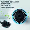 Ersatzbürste mit Silikonköpfen für WC-Bürstenhalter mit 7,0-8,0 cm Durchmesser.