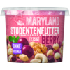 Becher mit Maryland Studentenfutter Berry, gefüllt mit Cranberries, Walnüssen und Nüssen.