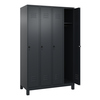 C+P Kleiderspind Classic PLUS mit Standfuß 1.200 x 1.950 x 500 mm (B x H x T) schwarzgrau schwarzgrau Produktbild pa_produktabbildung_1 S